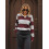 (XL, Burgundy) Γυναικείες Ριγέ Μπλούζες Φθινοπωρινά Streetwear 6