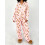 (M, Pink) Set de pijamale talie elastică 2
