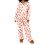 (M, Pink) Set de pijamale talie elastică 6