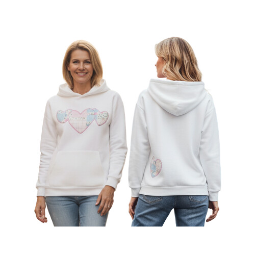 (L, White) Γυναικεία Φούτερ με Φθινόπωρο Streetwear 1