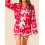 (L, Red) 2-delige pyjamaset voor elastische tailleband. 4