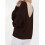 (L, Chocolate Color) Γυναικείο Πουλόβερ Εκτός Λαιμό, Μακρυμάνικο 9