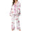 (M, White) Ensemble pyjama femme de nuit 1