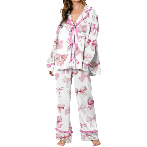 (M, White) Ensemble pyjama femme de nuit