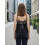 (M, Black) Top babydoll elegante per l'estate. 8