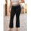 (XXL, Black) Γυναικείο παντελόνι καμπάνα στενή εφαρμογή. 5