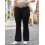 (XXXXL, Black) Γυναικείο παντελόνι καμπάνα στενή εφαρμογή. 3