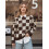 (M, Dark Brown) Γυναικείο Πουλόβερ Φθινοπώρου-Χειμώνα, Μακρύ Μανίκι。 4