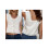 (XL, White) Γυναικείο λευκό γιλέκο για πάρτι. 2