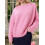 (XL, Pink) Γυναικείο Πουλόβερ Εκτός Λαιμό, Μακρυμάνικο 4