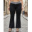 (XXXXL, Black) Γυναικείο παντελόνι καμπάνα στενή εφαρμογή. 6