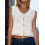 (XL, White) Γυναικείο λευκό γιλέκο για πάρτι. 3