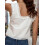 (S, White) Γυναικείο λευκό γιλέκο για πάρτι. 8