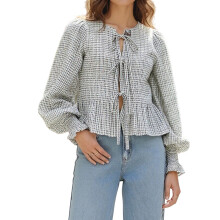 (S, Green) Tricou de toamnă croială lejeră