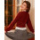 (XL, Burgundy) Γυναικεία πλεκτή ζακέτα χειμωνιάτικα ρούχα. 6