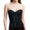 (XL, Black) Γυναικεία Κορσέ Δαντέλα, Καθημερινό Πάρτι 1