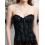 (XL, Black) Γυναικεία Κορσέ Δαντέλα, Καθημερινό Πάρτι 4