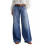 (XL, Blue) Γυναικείο τζιν παντελόνι εφαρμογή, τσέπες 1