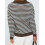 (XL, Brown) Γυναικεία πλεκτά πουλόβερ, φαρδιά μπλούζα. 7