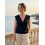 (XL, black) Γυναικεία καλοκαιρινή σατέν κοντό μανίκι 6