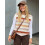 (XL, Brown) Γυναικείο Φαρδύ Πλεκτό Φθινοπωρινό Πουλόβερ 13