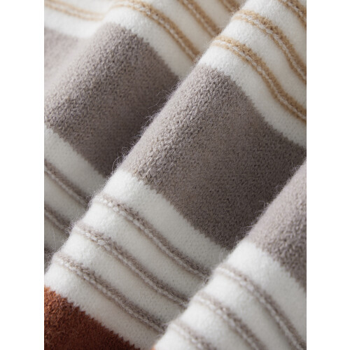 (XL, Brown) Γυναικείο Φαρδύ Πλεκτό Φθινοπωρινό Πουλόβερ 1