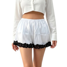 (S, White) Shorts pour femmes, les soirées.