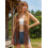 (XXL, Brown) Γυναικείο μπουφάν με μπροστινό μέρος. 5