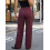 (M, Red) Pantalon ample rayé le printemps. 6