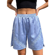 (XL, Blue) Robe courte en et décontractée.