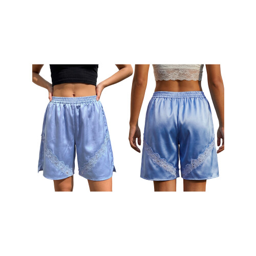 (XL, Blue) Robe courte en et décontractée. 1
