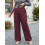 (S, Red) Pantalon ample rayé le printemps. 4