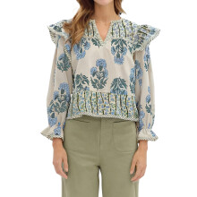 (L, Blue) Hauts de maternité streetwear décontracté