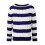 (L, Navy Blue) Γυναικείο Πουλόβερ Φθινοπώρου Λαιμόκοψη, Streetwear 9