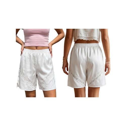 (XL, White) Robe courte en et décontractée. 1