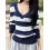 (XL, Navy Blue) Γυναικείο Πουλόβερ Φθινοπώρου Λαιμόκοψη, Streetwear 6