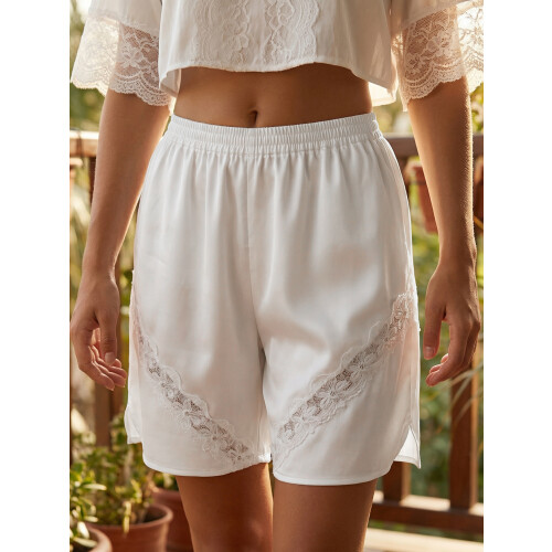 (M, White) Robe courte en et décontractée. 2
