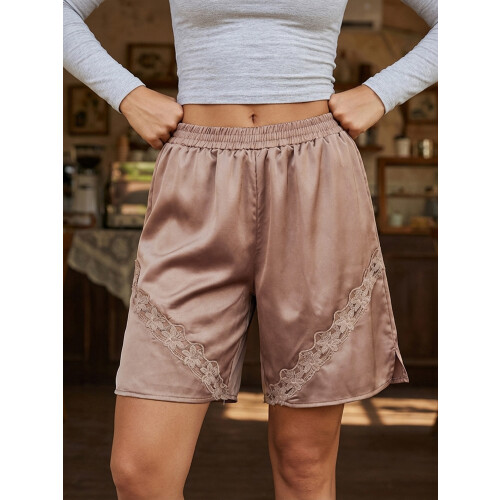 (M, Light Brown) Robe courte en et décontractée. 2