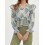 (L, Blue) Hauts de maternité streetwear décontracté 4