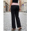 (L, Black) Γυναικείο Casual Παντελόνι Αντίθεσης Χρώμα. 7