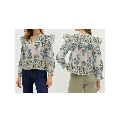 (L, Blue) Hauts de maternité streetwear décontracté 2