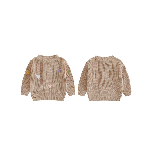 (12-18 Months, Light Khaki) Πλεκτό Πουλόβερ Μακρυμάνικο, Αγίου Βαλεντίνου 1