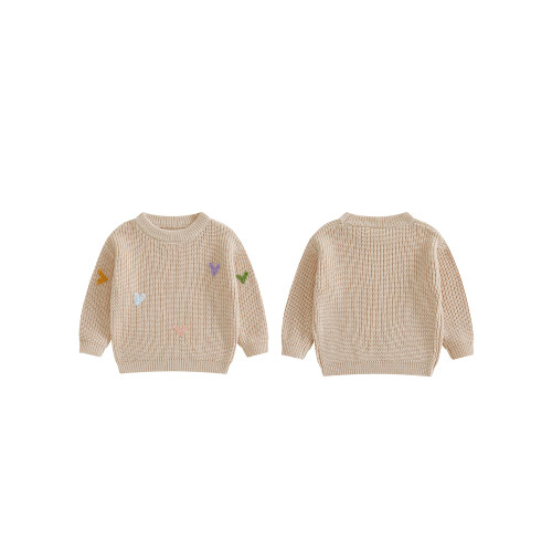 (18-24 Months, Beige) Πλεκτό Πουλόβερ Μακρυμάνικο, Αγίου Βαλεντίνου 1