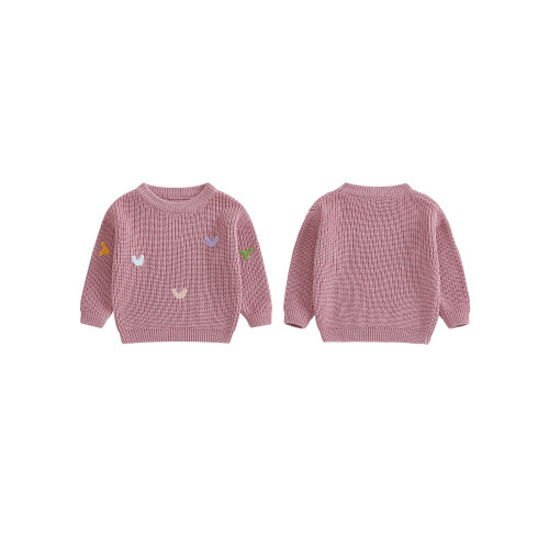 (6-9 Months, Rosy Pink) Πλεκτό Πουλόβερ Μακρυμάνικο, Αγίου Βαλεντίνου 1