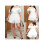 (XXXXL, White) Γυναικεία καλοκαιρινή φόρμα τους ώμους 2