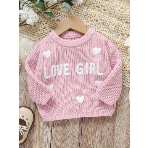 (6-9 Months, Pink) Πουλόβερ για μωρά Αγίου Βαλεντίνου 2