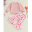 (0-6 Months, Pink) Σετ 2 τεμαχίων σχέδιο καρδιάς. 6