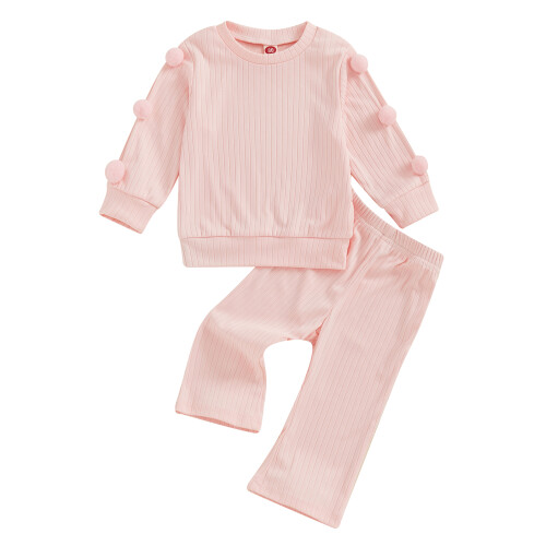 (12-18 Months, Pink) Φθινοπωρινά σύνολα για 2 τεμαχίων