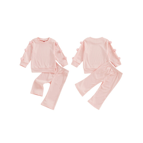 (6-12 Months, Pink) Φθινοπωρινά σύνολα για 2 τεμαχίων 1
