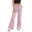 (M, Pink) Γυναικεία Casual Παντελόνια με Ελαστική Μέση και Τσέπες, Ριχτό Streetwear 1